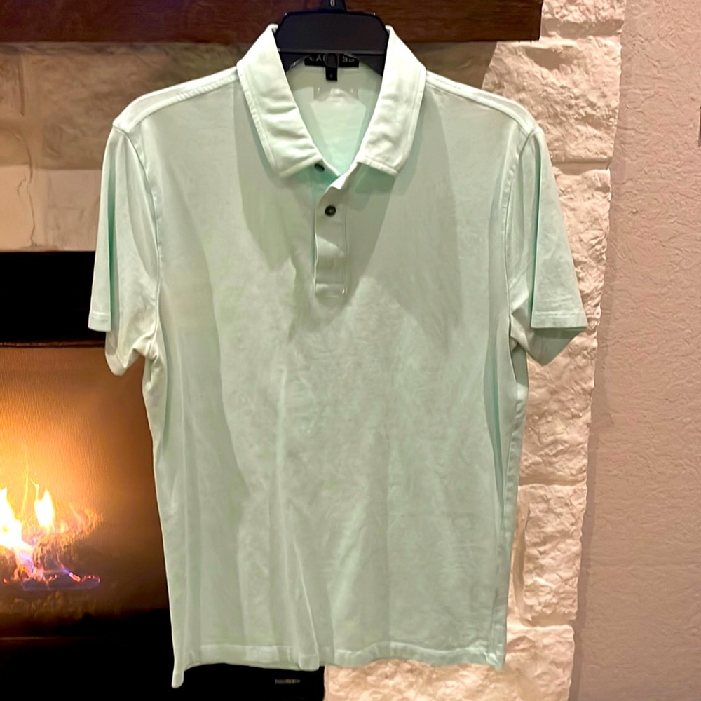 Express Men’s Polo Mint Green Size Medium Stretch